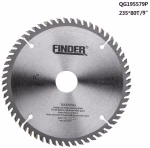 Δίσκος Κοπής Ξύλου - Tct - 9'' - Φ235 - 80t - Finder - 195579
