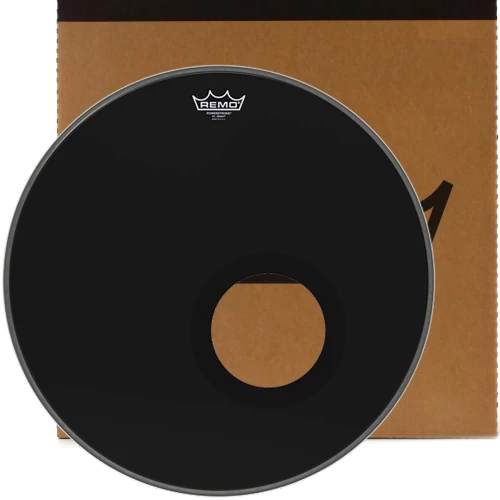 Remo Powerstroke P3 Ebony Bass, 5" Black Dynamo - 22"