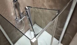 Devon Primus Plus Bi-fold Chrome Clean Glass 100x185 - Πτυσσομενη Καμπίνα Από Τοίχο Σε Τοίχο
