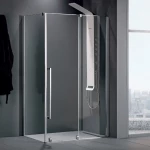Devon Breeze Slider Chrome Clean Glass 140x200 - Καμπίνα Από Τοίχο Σε Τοίχο
