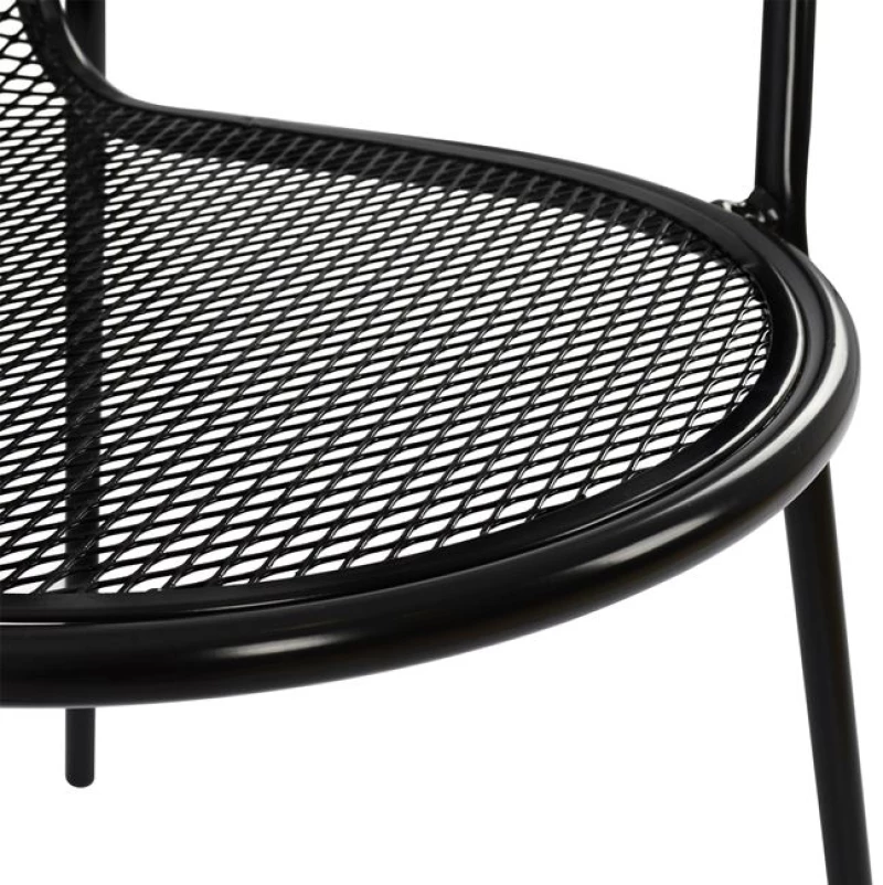 Πολυθρονα Μεταλλικη Hm5029.01 Vera Σε Μαυρο Χρωμα 56x62,5x90 Cm