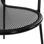 Πολυθρονα Μεταλλικη Hm5029.01 Vera Σε Μαυρο Χρωμα 56x62,5x90 Cm