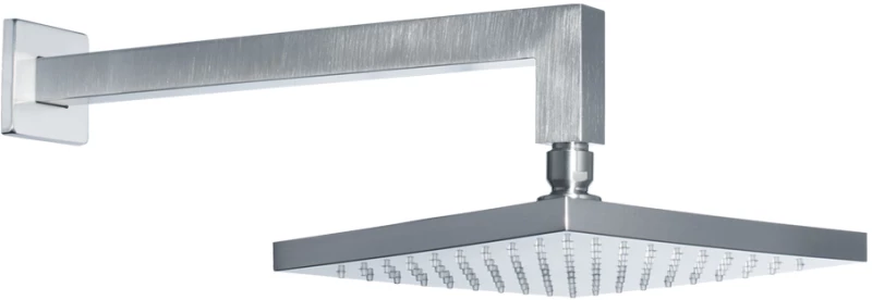 Almar E044043+r50802 Inox Finish - Κεφαλή Ντους Με Βραχίονα Τοιχου