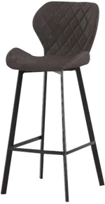 Martin Μαυρο Υφασμα/pu Σκαμπο Μεταλλικο 46x48x105εκ. Τεμαχια 2