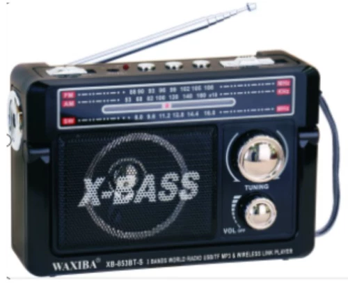 Επαναφορτιζόμενο Ραδιόφωνο - Xb-853-bt - 008539 - Black