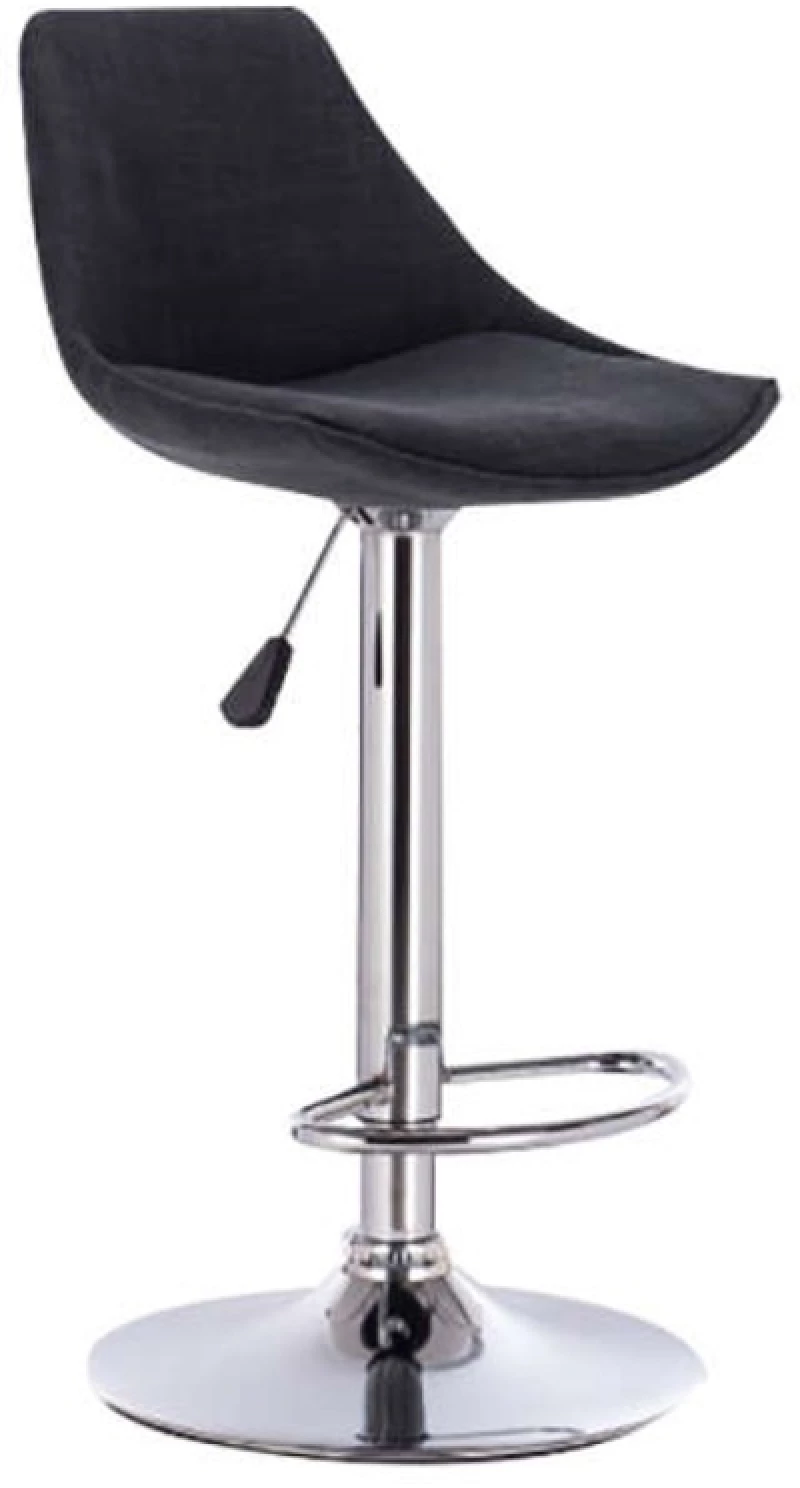 80864 Bar88 Black/grey Υφασμα(σ2)σκαμπο Με Αμορτισερ (σετ 2 Τεμαχιων)
