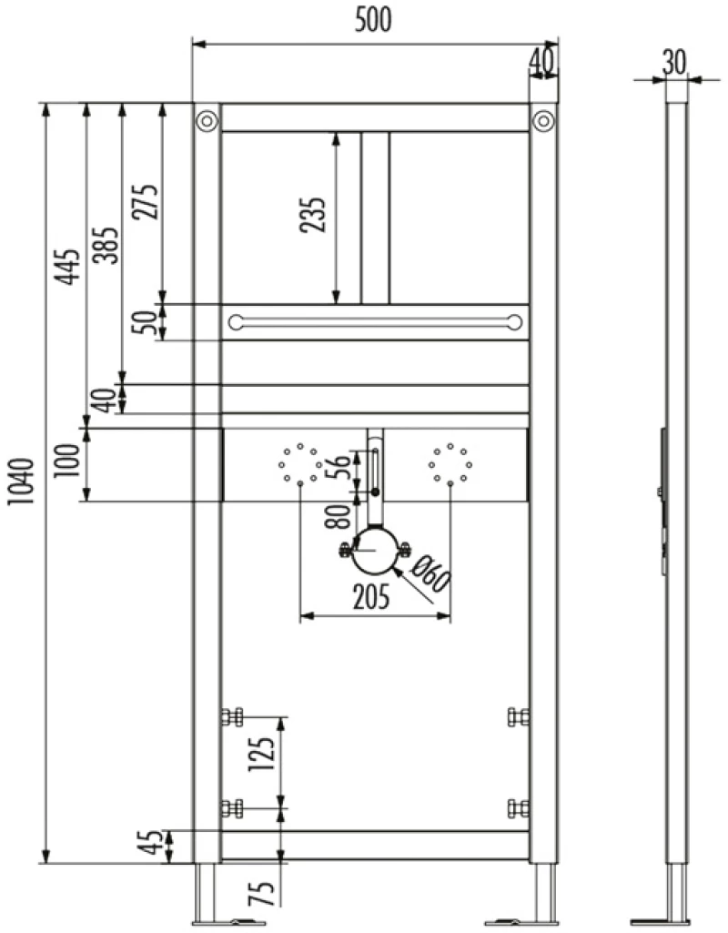 Creavit Gpm600.01 - Βαση Στηριξης Ουρητηρίου