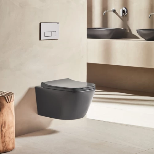 Creavit Fresh 5610a Rim Off Anthracite - Κρεμαστή Λεκάνη