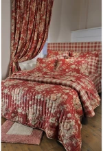 Σετ Σεντόνια Down Town S-695 Floral Red - Μονό 175x255