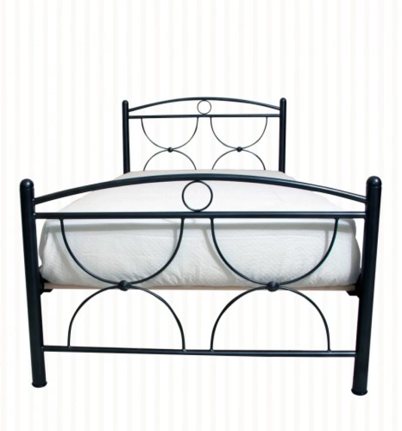 Μεταλλικό Κρεβάτι Metal Casa Χίος Μαύρο 160 X 200