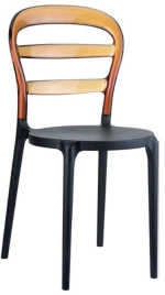 Bibi Black/amber Transp.καρεκλα