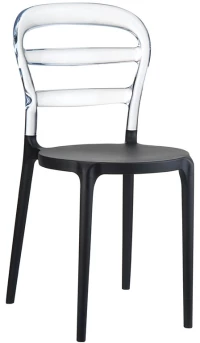 Bibi Black/clear Transp.καρεκλα