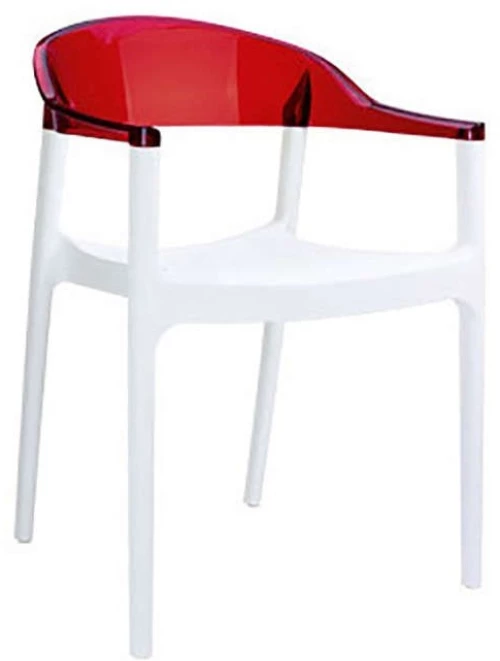 Carmen White/red Πολυθρονα