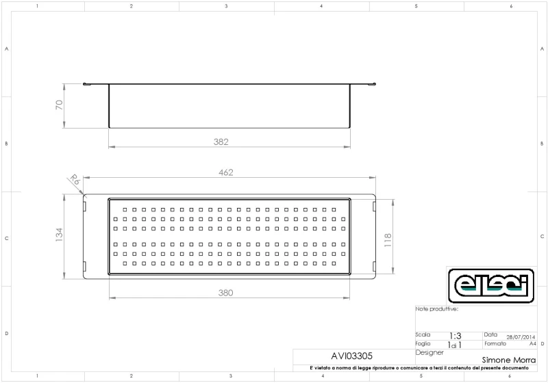 Elleci Avi03305 - Δοχειο Αποστράγγισης 46x13,5