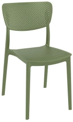 Lucy Olive Green Καρεκλα Πολυπροπυλενιου