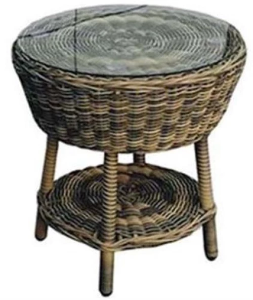 175336 Τραπεζι Wicker Στρογγυλο Φ55χ56εκ.