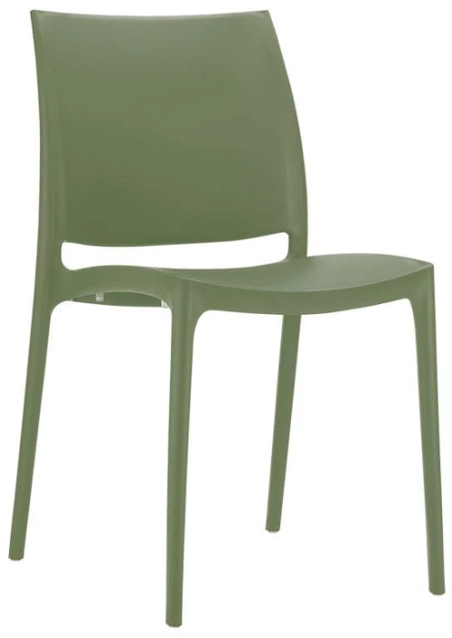 Maya Olive Green Καρεκλα Πολ/νιου