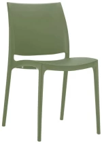 Maya Olive Green Καρεκλα Πολ/νιου