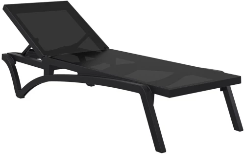 Pacific Ξαπλωστρα Black/black Πολ/νιου 193x68x35εκ.
