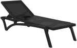 Pacific Ξαπλωστρα Black/black Πολ/νιου 193x68x35εκ.