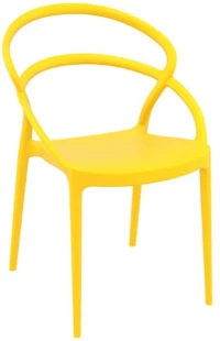 Pia Yellow Καρεκλα Πολ/νιου 54χ56χ82εκ.