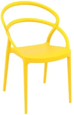 Pia Yellow Καρεκλα Πολ/νιου 54χ56χ82εκ.