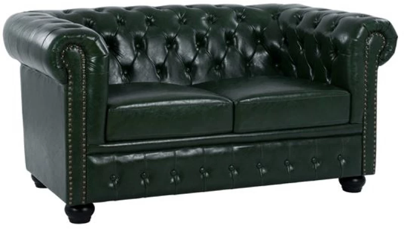 Καναπεσ 2θεσιοσ T.chesterfield Hm3010.08 Τεχνοδερμα Κυπαρισσι 150x90x72 Εκ.