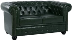 Καναπεσ 2θεσιοσ T.chesterfield Hm3010.08 Τεχνοδερμα Κυπαρισσι 150x90x72 Εκ.