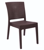 Καρέκλα Κήπου Καφέ Rattan 47x55x87cm