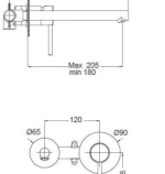 Eurorama Tonda 145904 Chrome - Εντοιχιζόμενη Μπαταρία Νιπτήρα