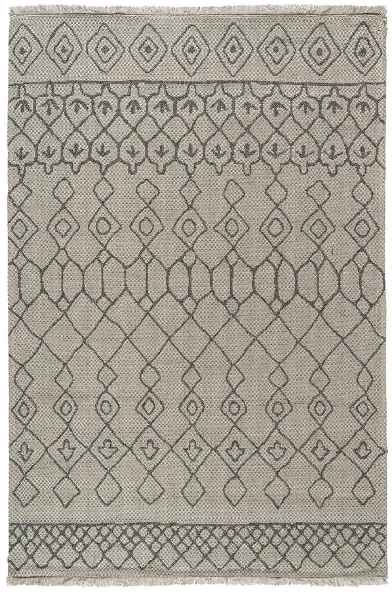 234957 Χαλι Βαμβακερο Cocotton 9231 125x180 Γκρι Beauty Home