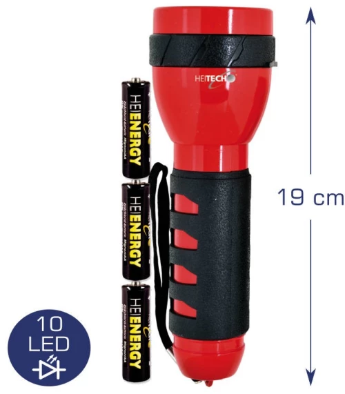 Heitech 04003558 Φακός Με 10 Led