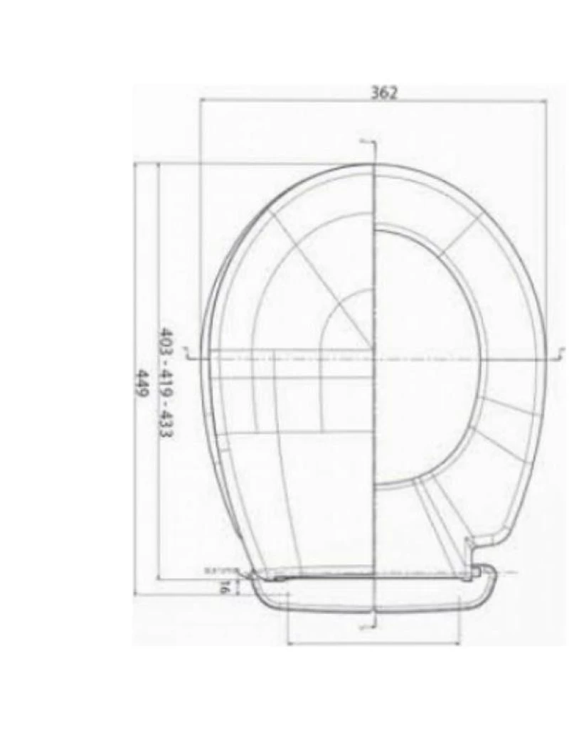 Menton Duroplast 41191 - Κάλυμμα Λεκάνης