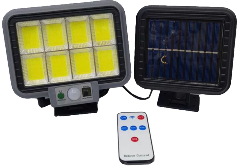 Αδιάβροχος Ηλιακός Προβολέας Cob Led 160 Με Αισθητήρα Κίνησης