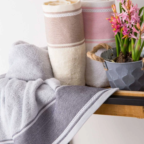 Πετσέτα Προσώπου Crystal Λευκό 50 X 90 Cm