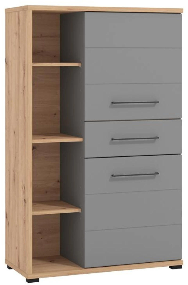 245208 Βιτρινα Lisabon Pop Artisan Oak-γκρι Γραφιτησ-γκρι Mat 89.5*40*141.5