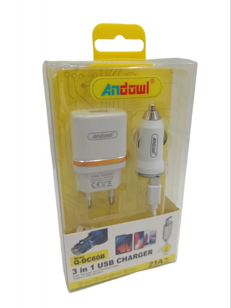 Φορτιστησ 3 Σε 1 Andowl Q-dc60b