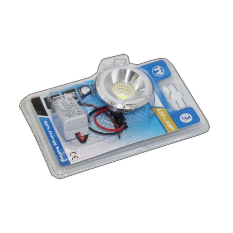Led Σποτ Χωνευτο Cob 3w 270lm 6000k Li-la-6634