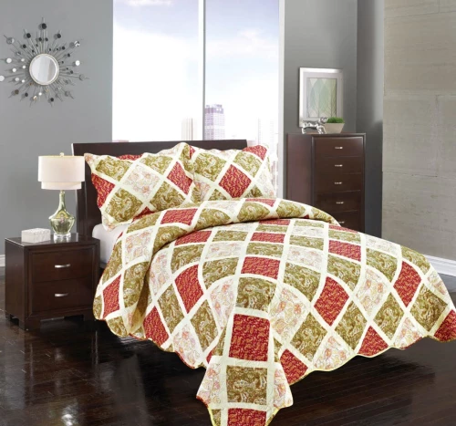 Κουβερλι Σετ (220cm X 240cm + 2 X 50cm X 70cm) Παλ Καρρω - -