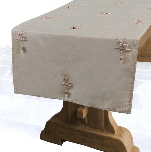 Τραβέρσα Μετάξι (40x200) Woods Beige - -