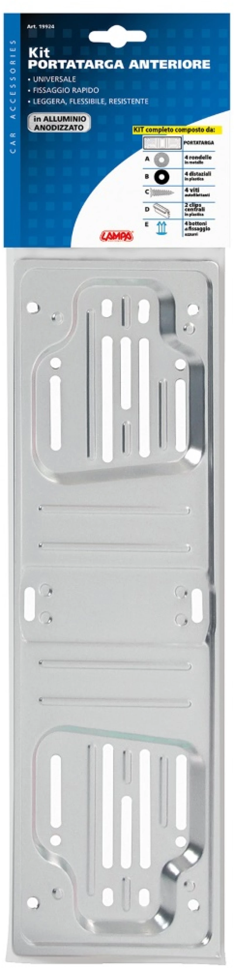 Lampa Πλαισιο Πινακιδων Χρωμιο Παλιεσ Alluminio 35,5x11cm L1992.4