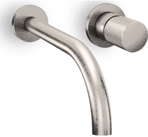 Eurorama Eletta Tecno Inox Finish Μπαταρία Νιπτήρα Εντοιχισμού 167954-110