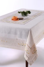 Χειροποίητο Τραπεζομάντηλο 9858 (170cm X 170cm) Κίτρινο - -