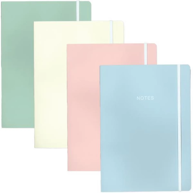 250750 Next Τετράδιο Smooth Pastels Flexi 17x25εκ. 2θεμ. 80φ. (σετ 10 Τεμαχιων)