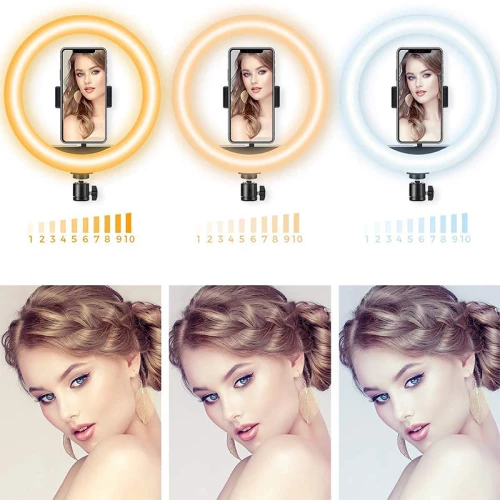 Joyroom Ring Light 26cm 2800-6000k Με Τρίποδο Και Βάση Για Κινητό Jr-zs233
