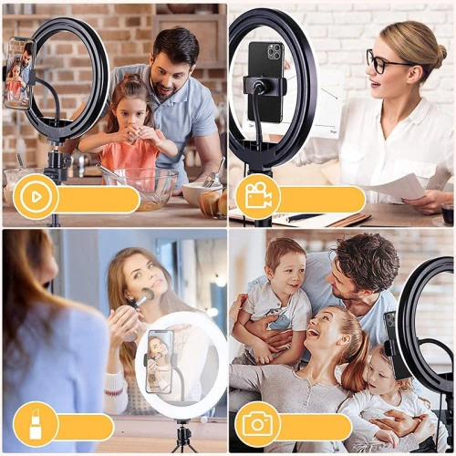 Joyroom Ring Light 26cm 2800-6000k Με Τρίποδο Και Βάση Για Κινητό Jr-zs233
