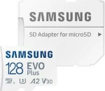 Samsung Evo Plus 2021 Microsdxc 128gb Class 10 U3 V30 A2 Κάρτα Μνήμης Με Αντάπτορα Mb-mc128ka