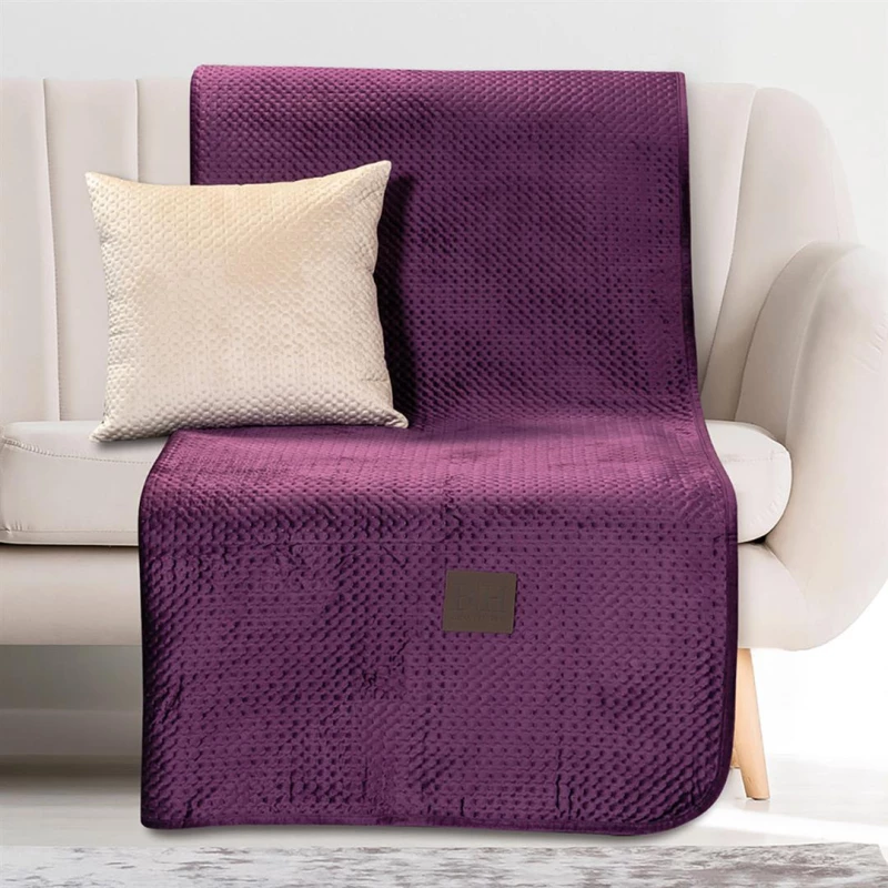 Ριχτάρι Διθέσιο Velvety 180x250 Art 8411 Μώβ - -