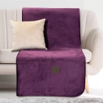 Ριχτάρι Διθέσιο Velvety 180x250 Art 8411 Μώβ - -