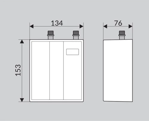 Wijas Perfect 5500 Ταχυθερμοσίφωνας Κουζίνας/νιπτήρα 5,5kw